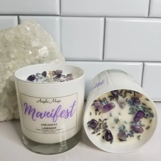 Manifest Crystal Soy Candle