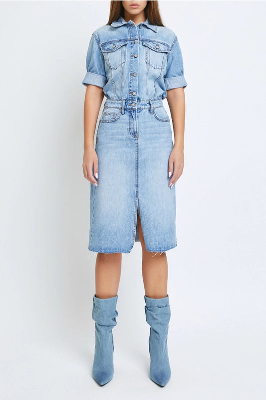 Light Wash Denim Dress