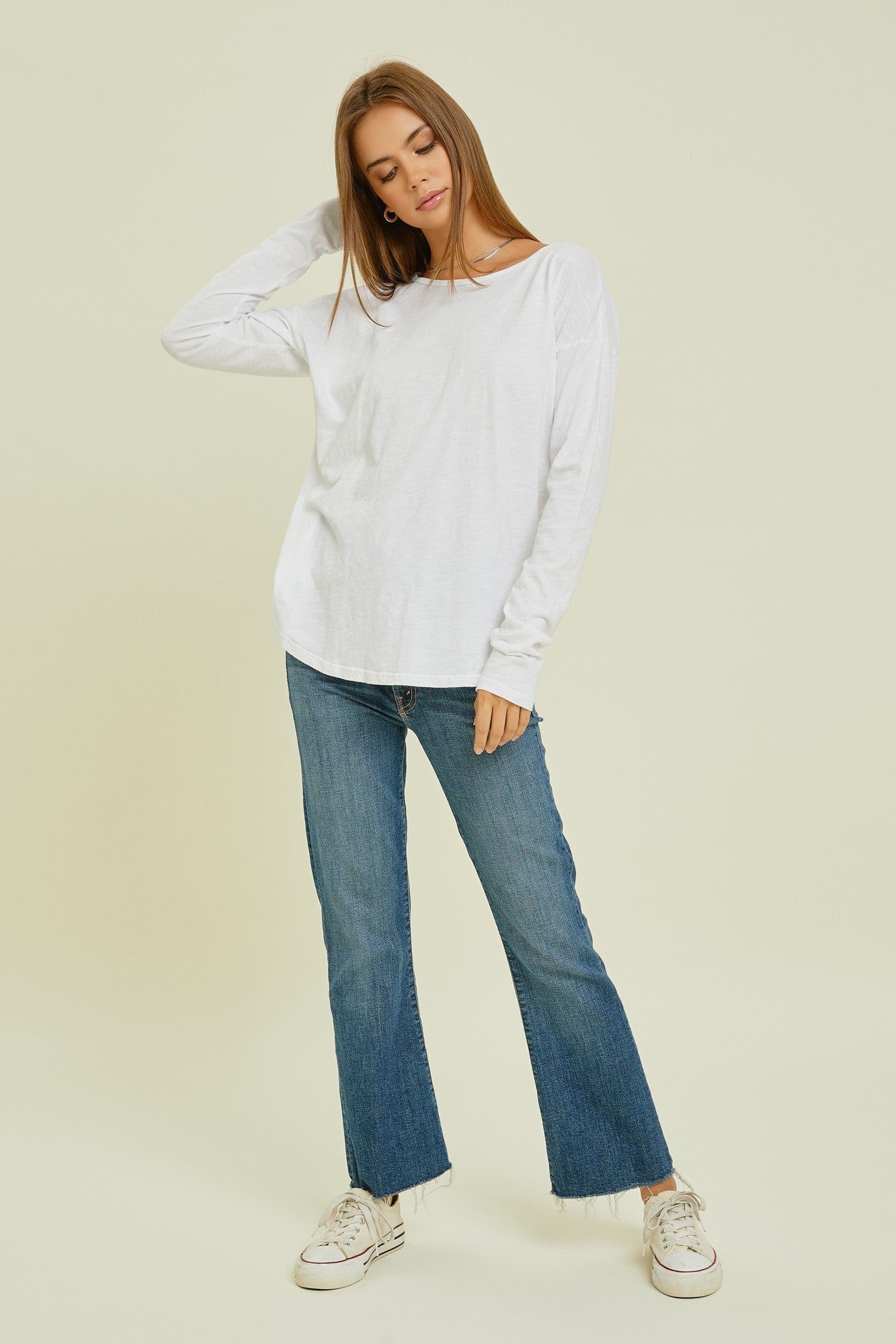 Supima Cotton Long Sleeve Top