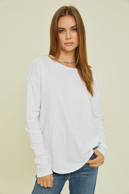 Supima Cotton Long Sleeve Top