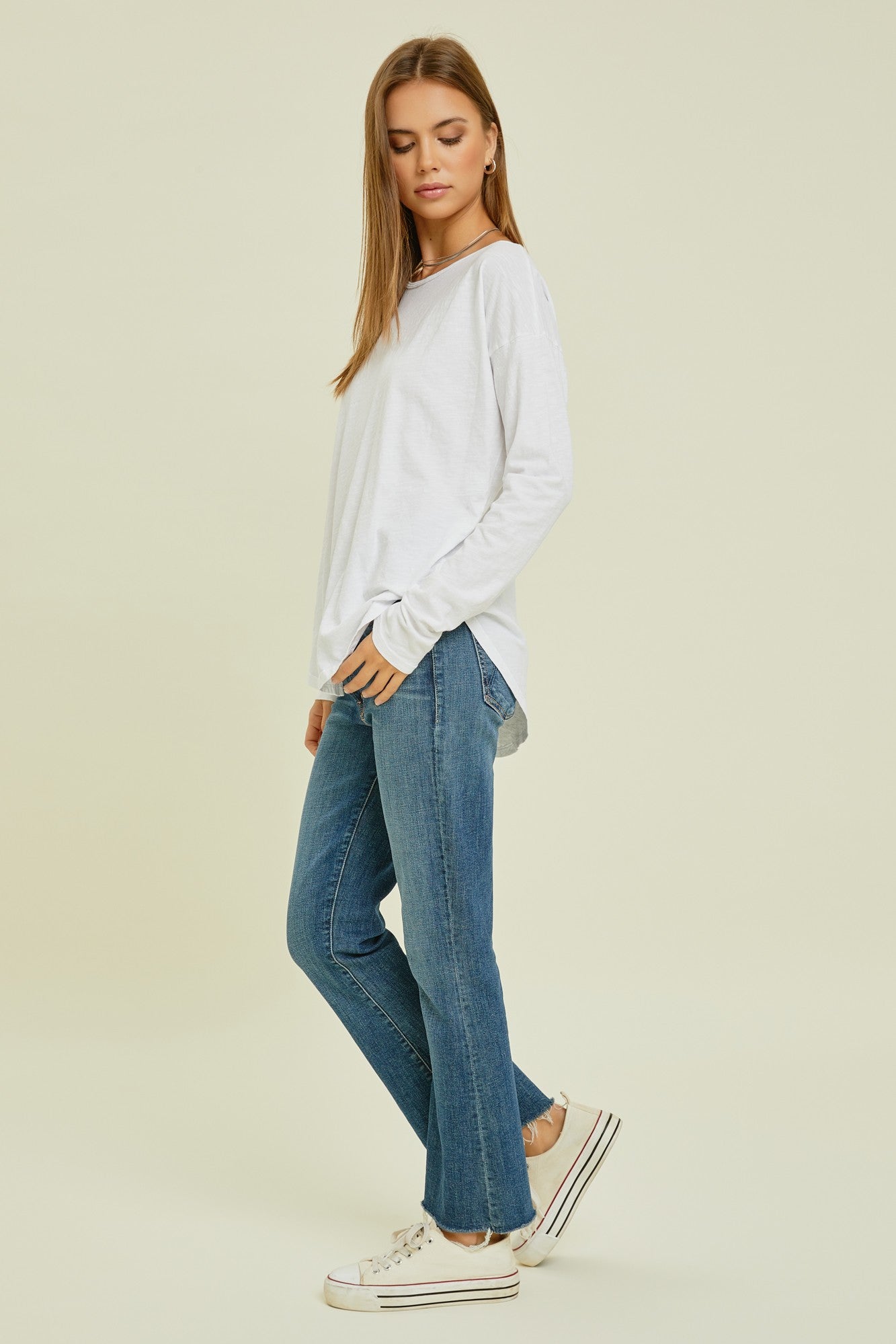 Supima Cotton Long Sleeve Top